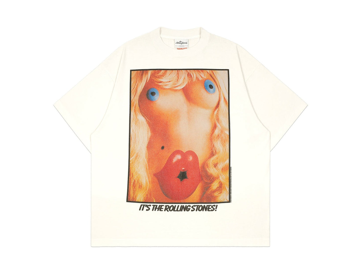 Saint Michael x The Rolling Stones Body T-Shirt in White - view 1