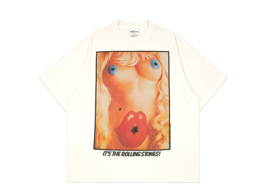 Saint Michael x The Rolling Stones Body T-Shirt in White - view 1