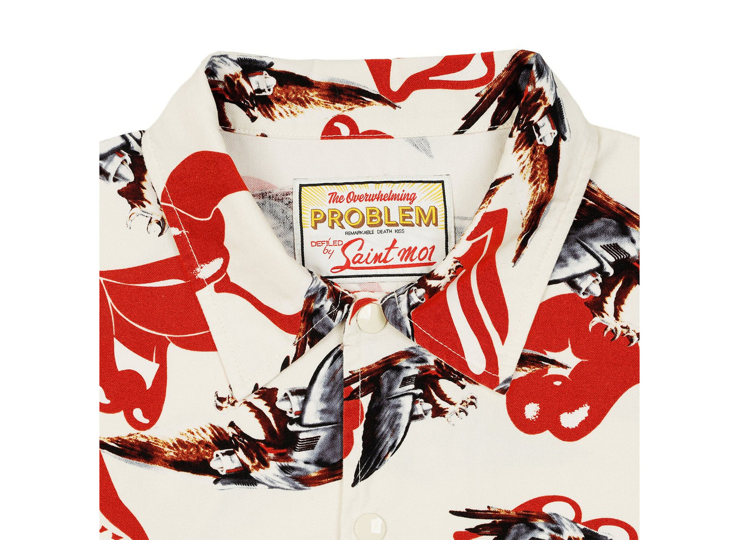 Saint Michael x The Rolling Stones Eagle Cotton Jacket in White - view 3