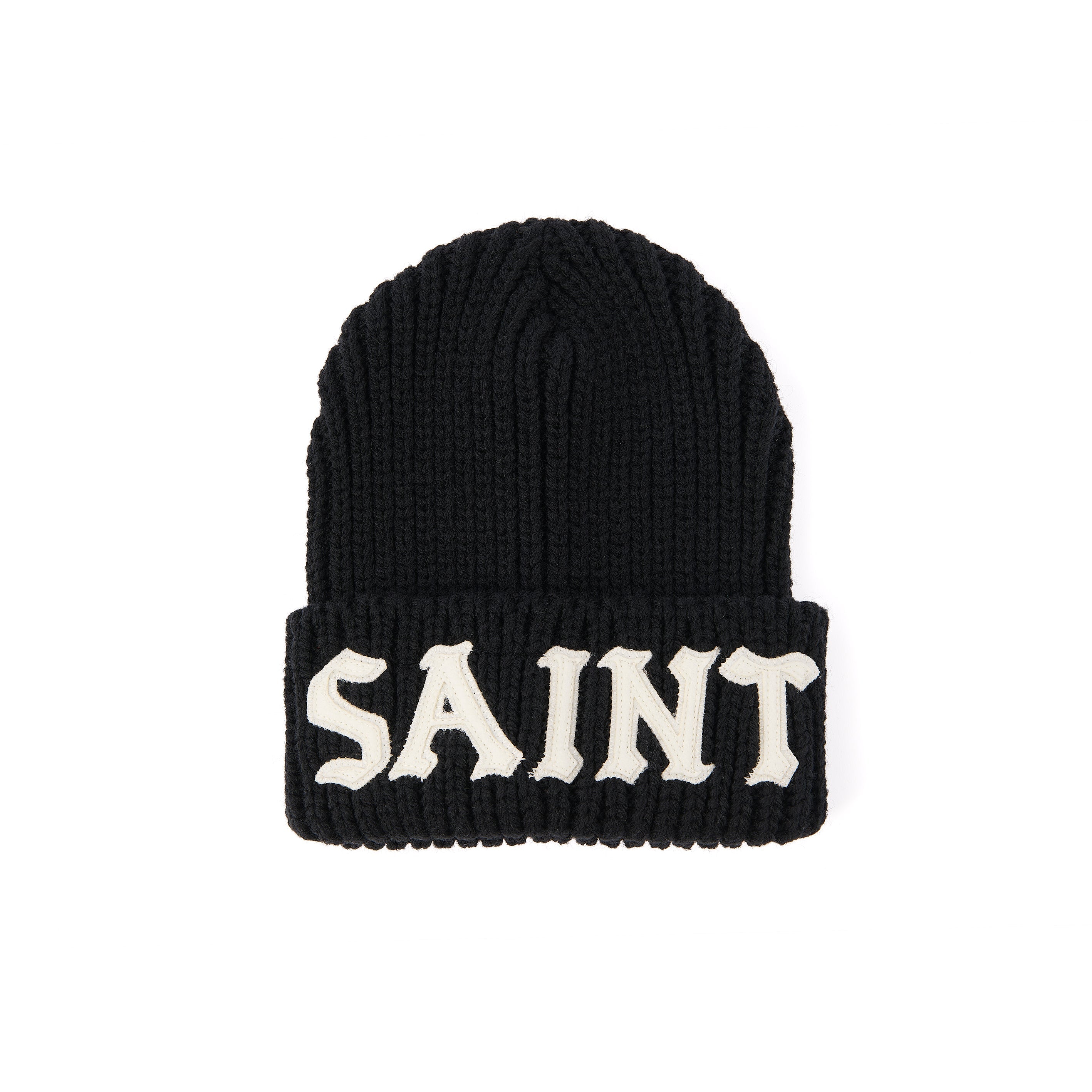 まさお　SAINT ROOM KNIT CAP SAINT MICHAEL Saint Michael 'Saint' Knit Cap in Black – Oneness Boutique