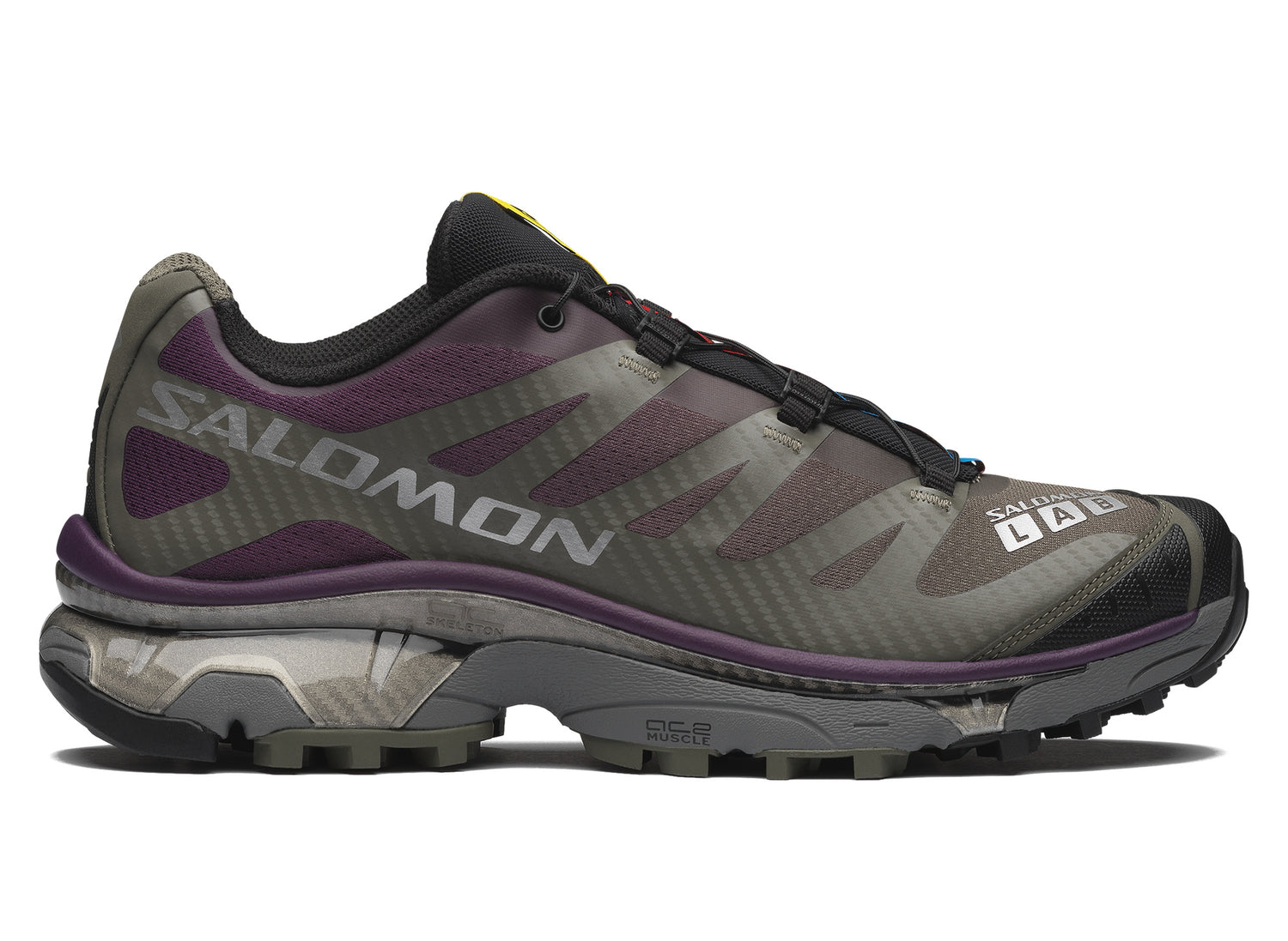 Salomon XT-4 OG L49217200 Black Grape Leaf Winter Bloom lateral view