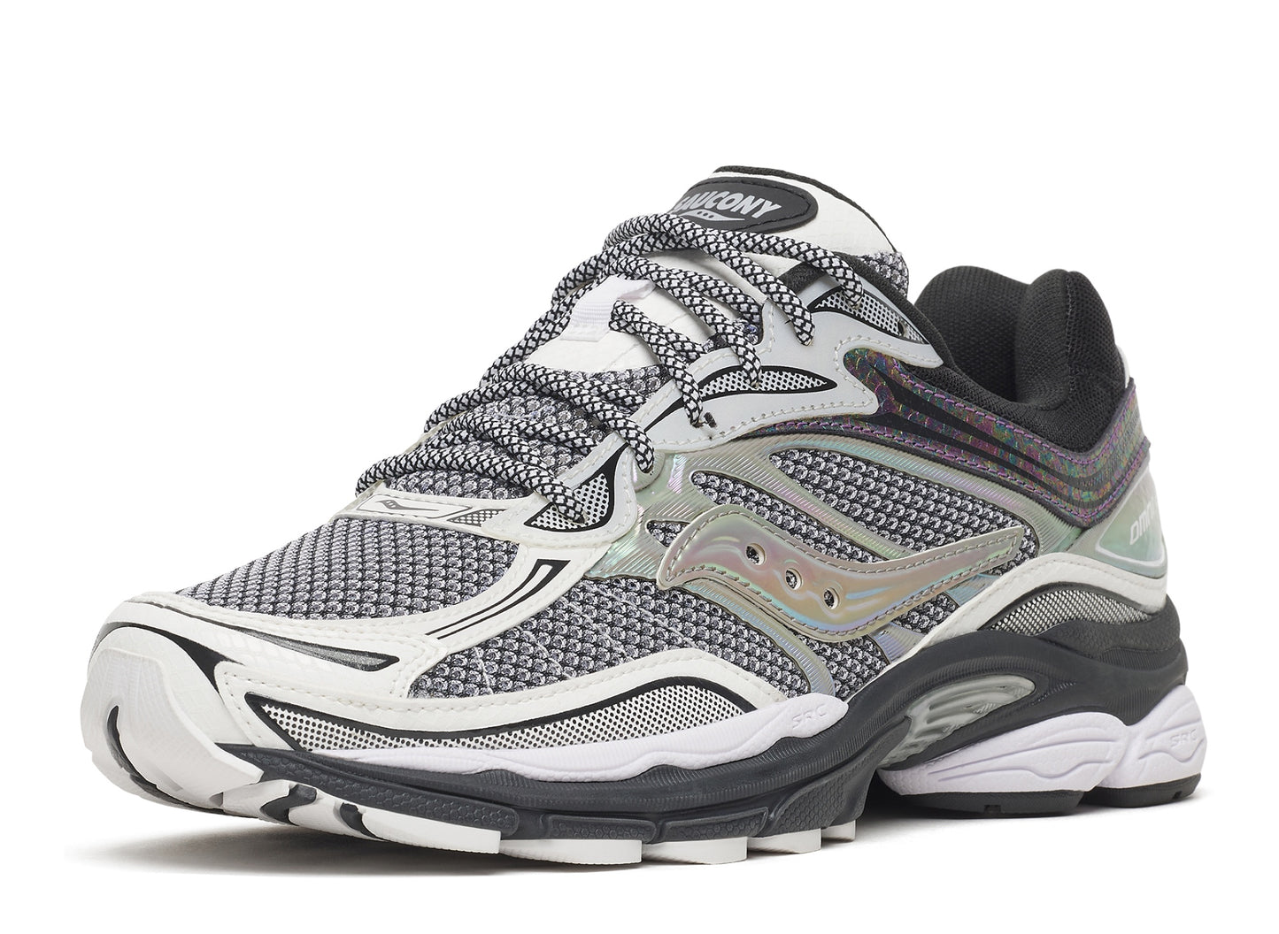Men's Saucony ProGrid Omni 9 Glowa S101275-1004 White Glowa three-quarter angle