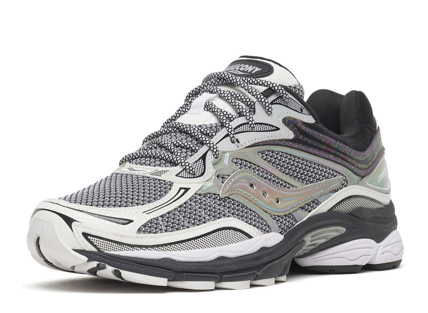 Men's Saucony ProGrid Omni 9 Glowa S101275-1004 White Glowa three-quarter angle