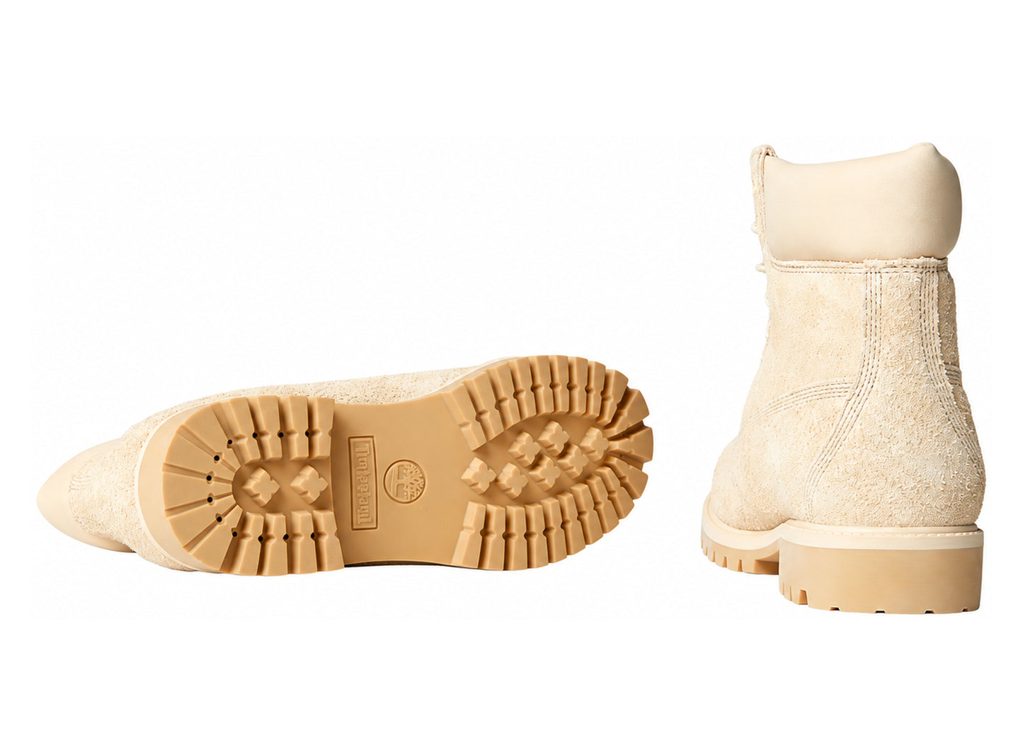 Timberland TB0A446JER31 beige boot — heel and outsole view