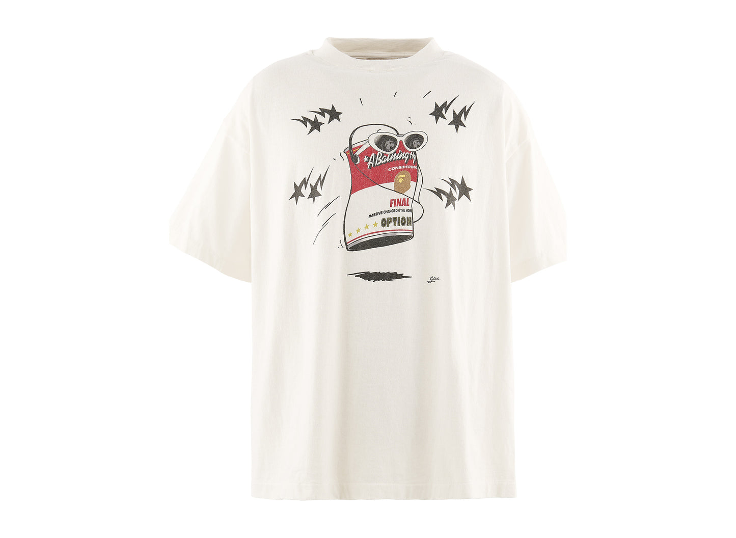 Saint Michael x BAPE 'Jump' SS T-Shirt in White