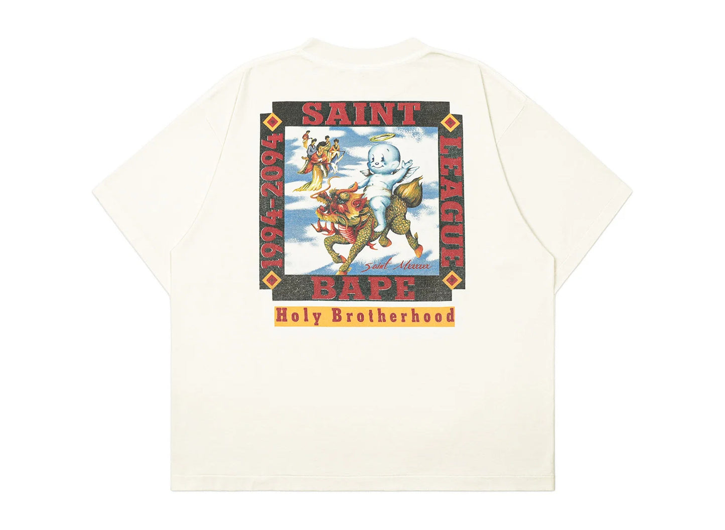Saint Michael x BAPE 'Pool' SS T-Shirt in White