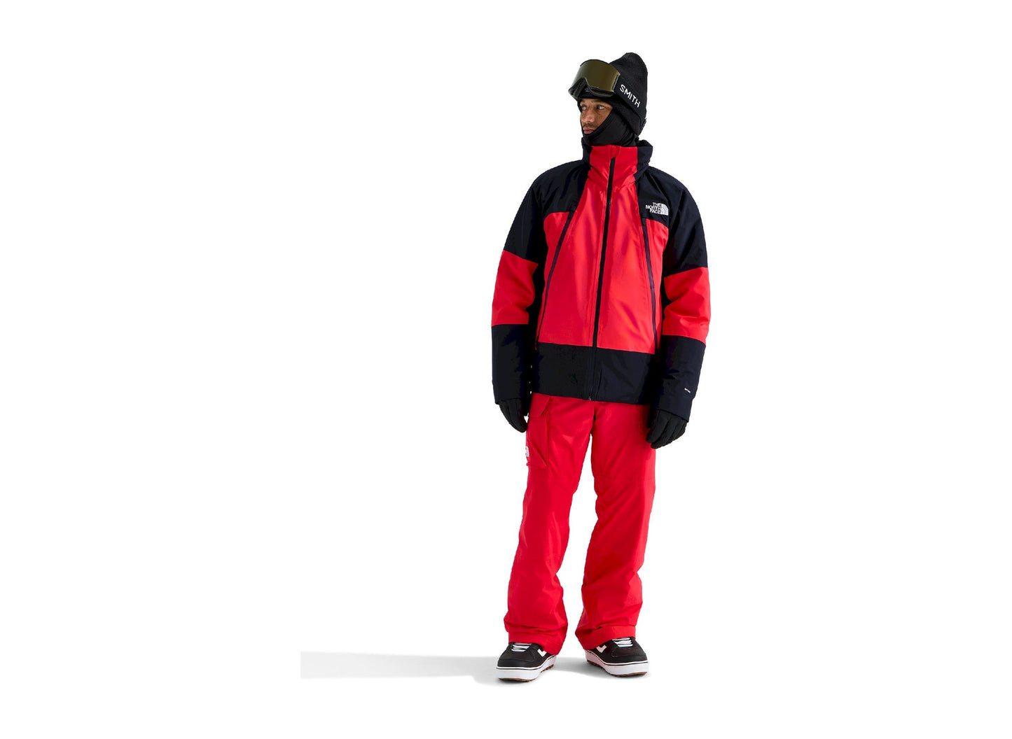The North Face Snowsquall Jacket in Elevation Red / TNF Black