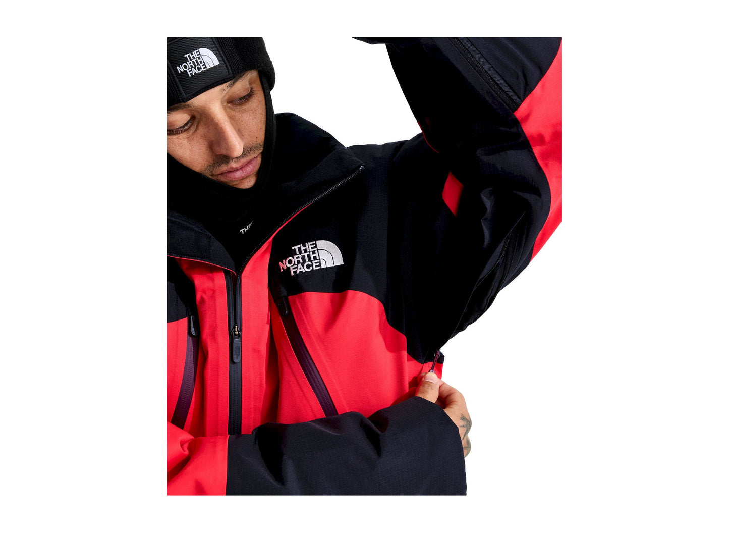 The North Face Snowsquall Jacket in Elevation Red / TNF Black