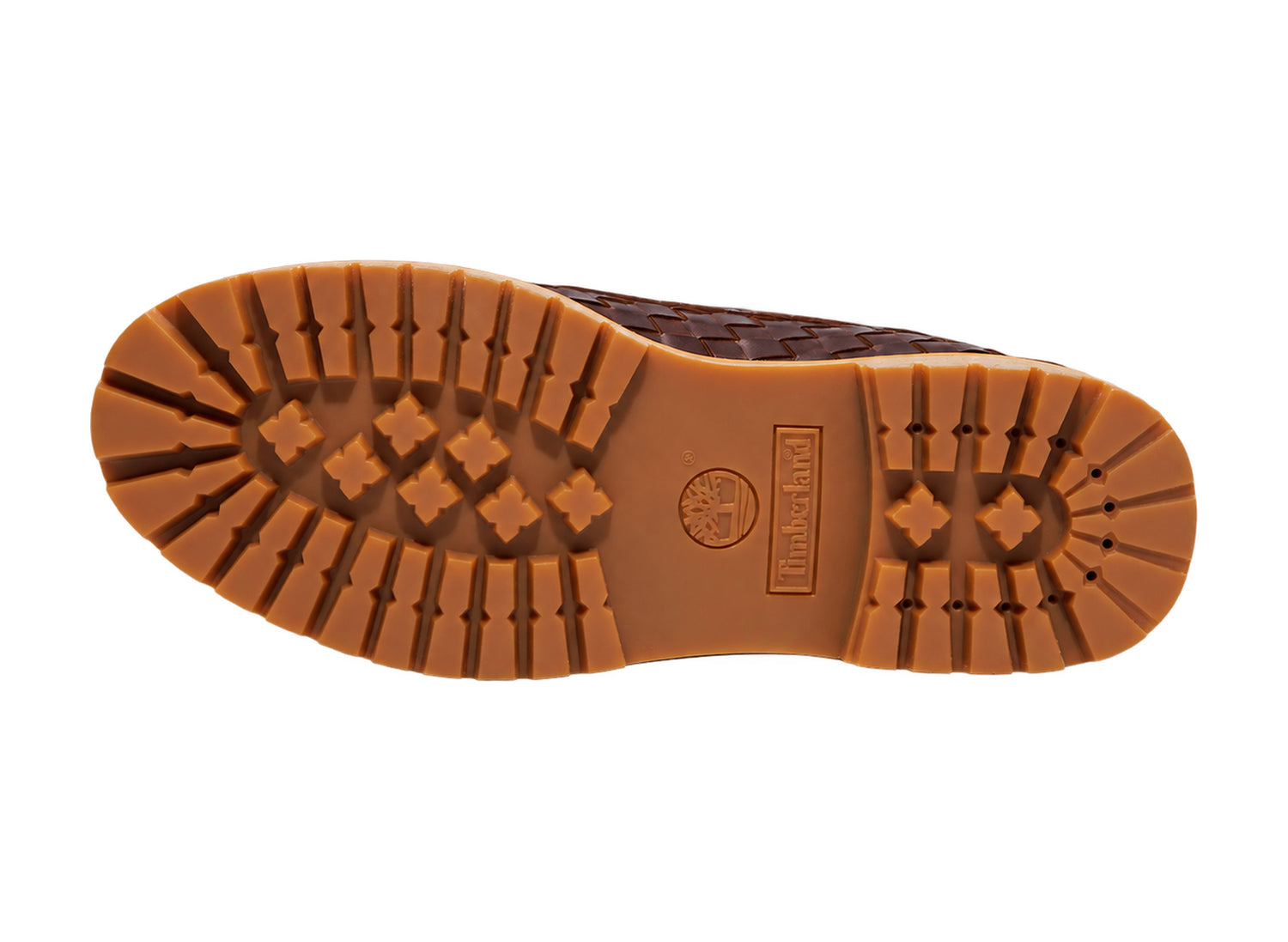 Timberland Premium 6-Inch Woven Boot in Burgundy – outsole view