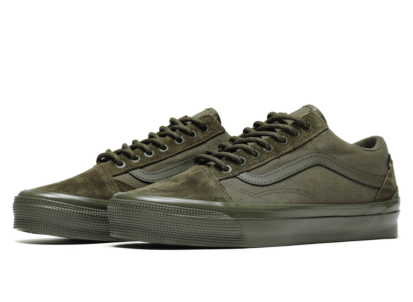 Vans LX Old Skool GTX Mossy Olive pair view