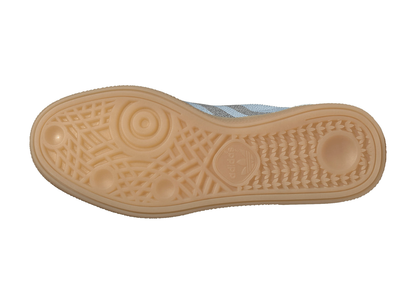 Women's Adidas Handball Spezial Rhinestone in Clear Sky / Silver Metallic — outsole