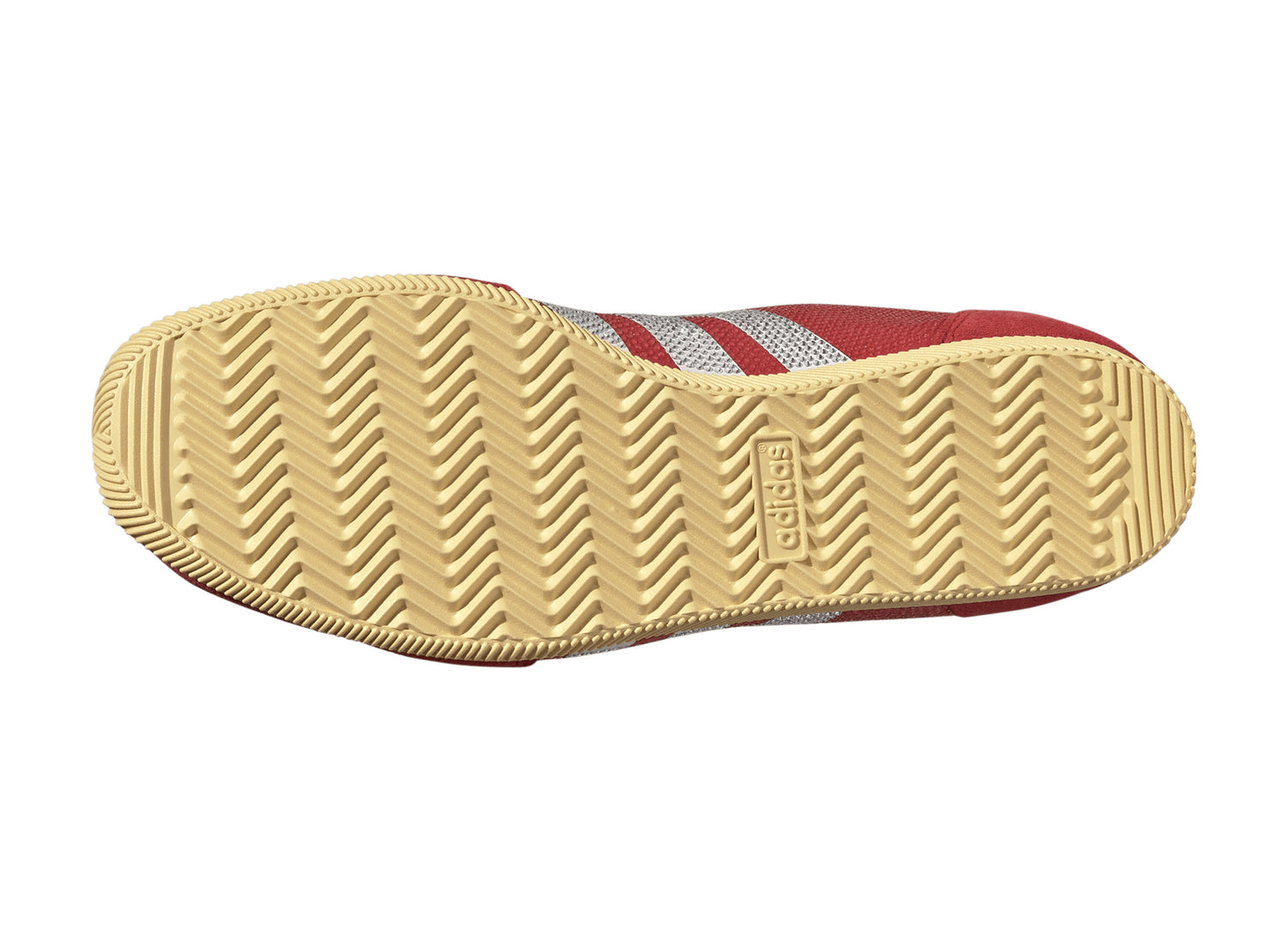 Women's Adidas Japan Rhinestone in Vivid Red / Cloud White / Orange Tint — outsole