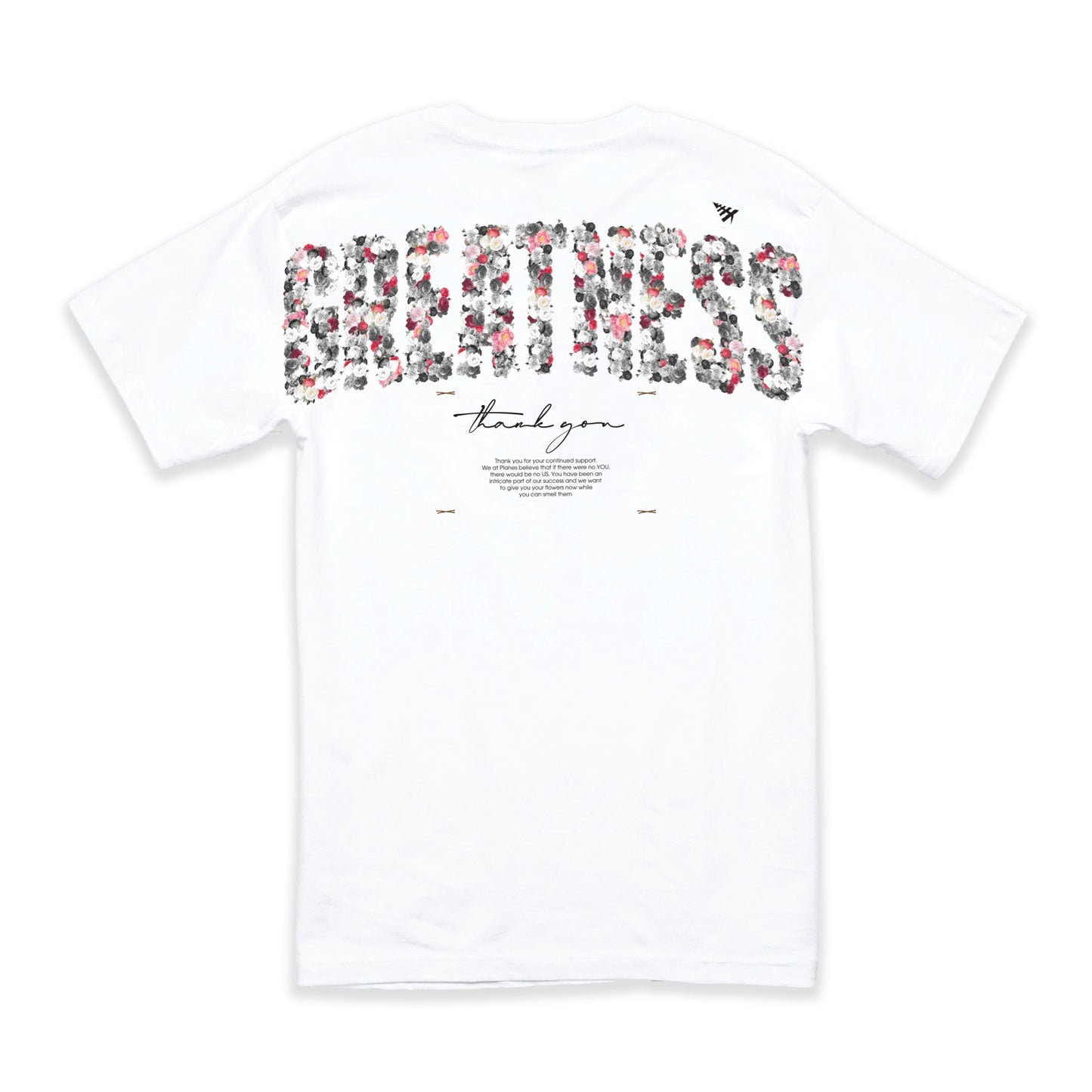 Paper Planes Rose From Greatness Tee in White