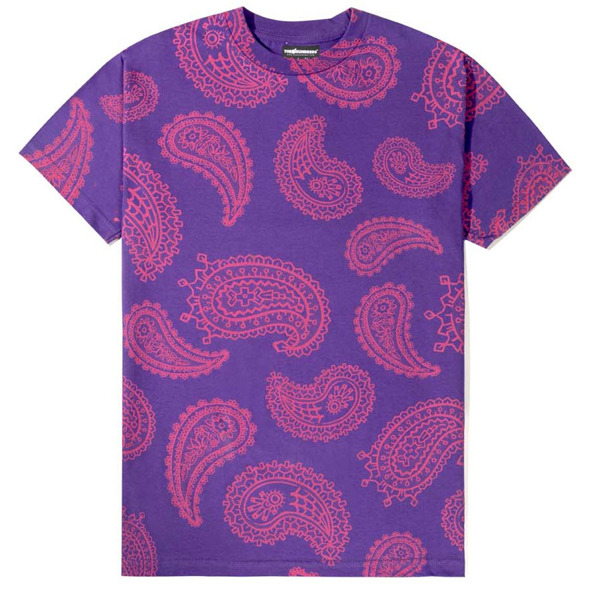 The Hundreds x Joshua Vides Paisley T-Shirt in Purple