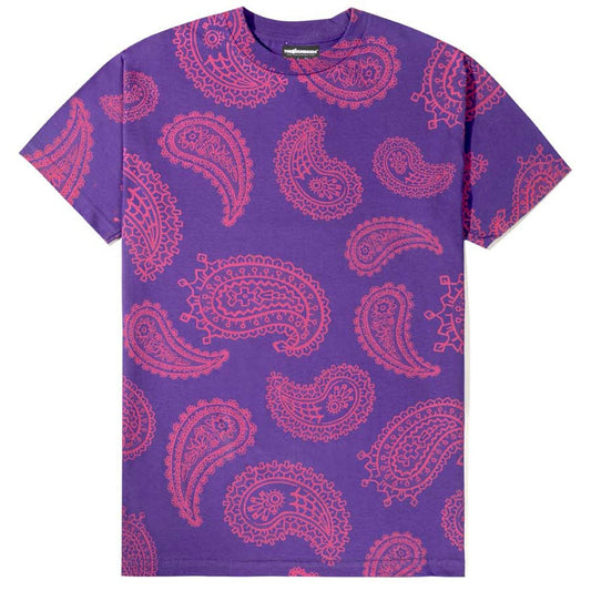 The Hundreds x Joshua Vides Paisley T-Shirt in Purple