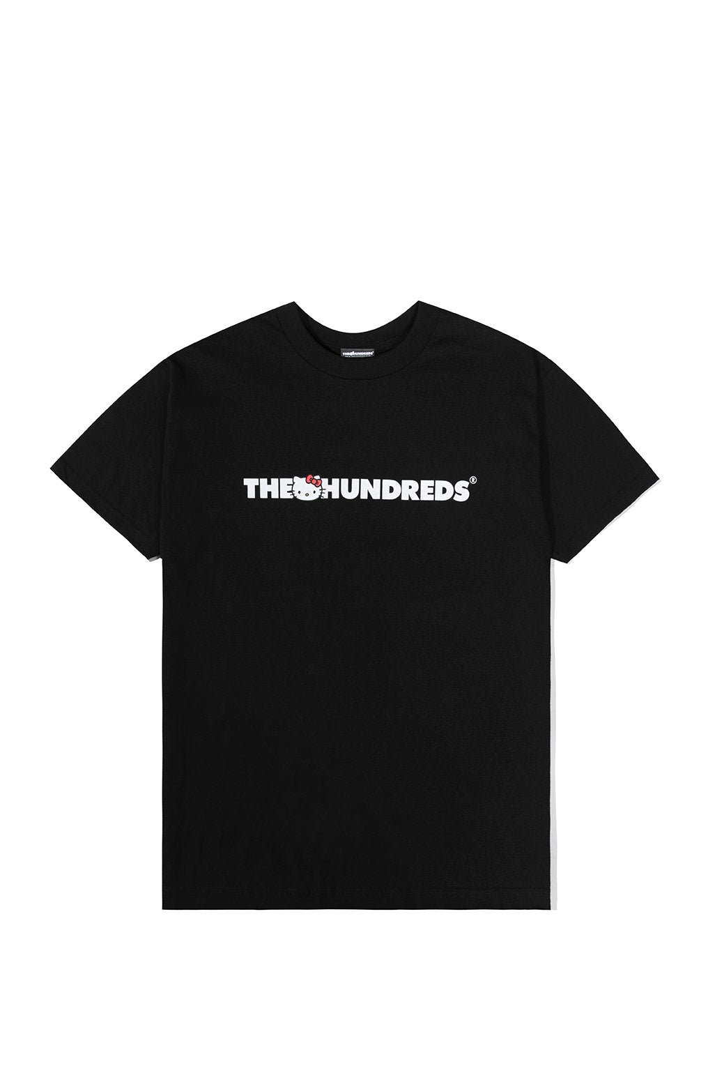 The Hundreds x Sanrio Kitty Bar Logo T-Shirt in Black