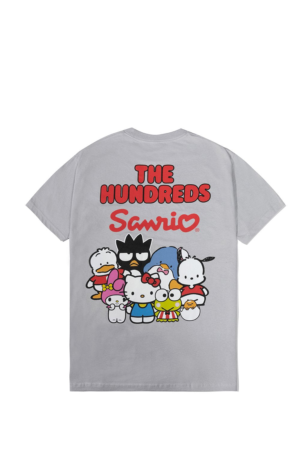 The Hundreds x Sanrio Kitty Bar Logo T-Shirt in Silver