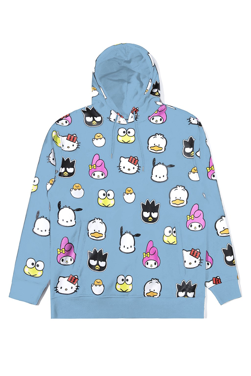 The Hundreds x Sanrio Heads Pullover Hoodie in Light Blue