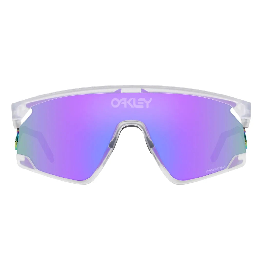 Oakley BXTR Metal - Matte Clear Frames w/ Prizm Violet Lenses Sunglasses