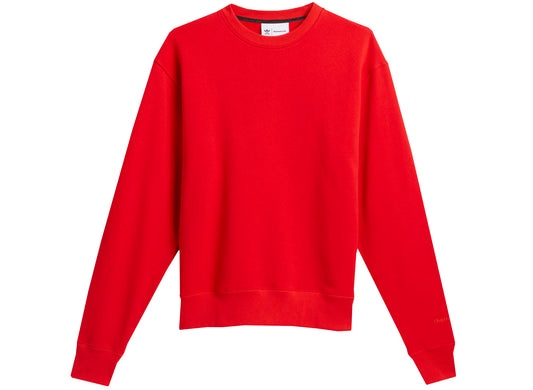 Adidas Pharrell Williams Basics Crewneck in Vivid Red
