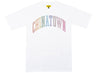 Chinatown Market Rainbow Rhinestone Arc Tee in White