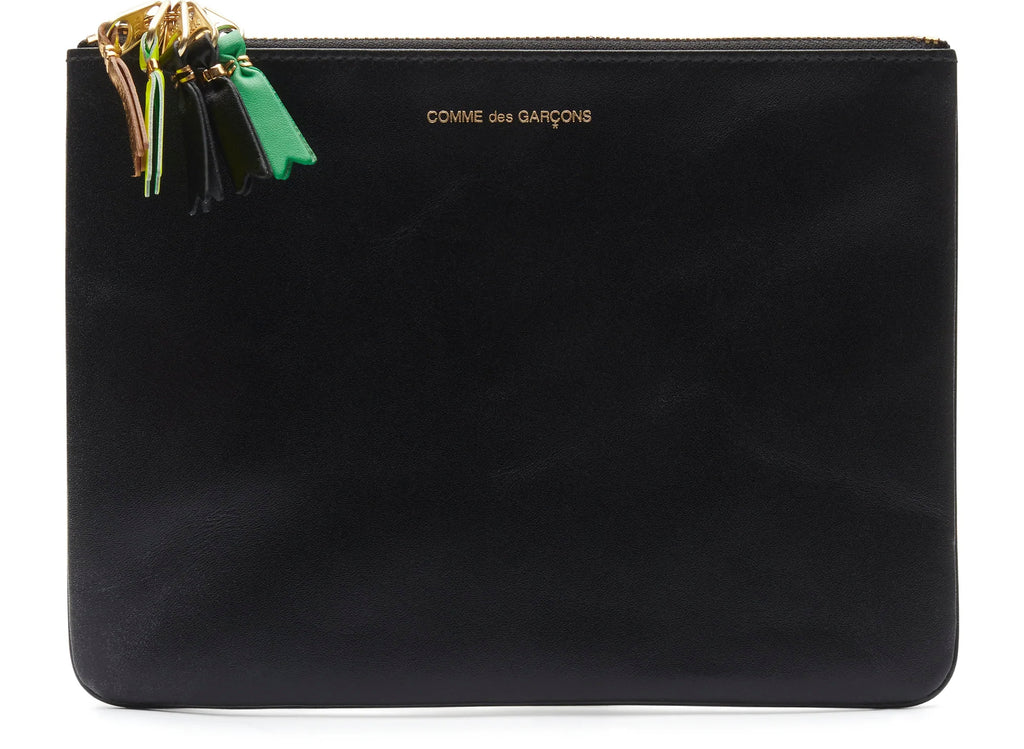 Comme des Garçon SA5100 Zipper Pull Wallet in Black