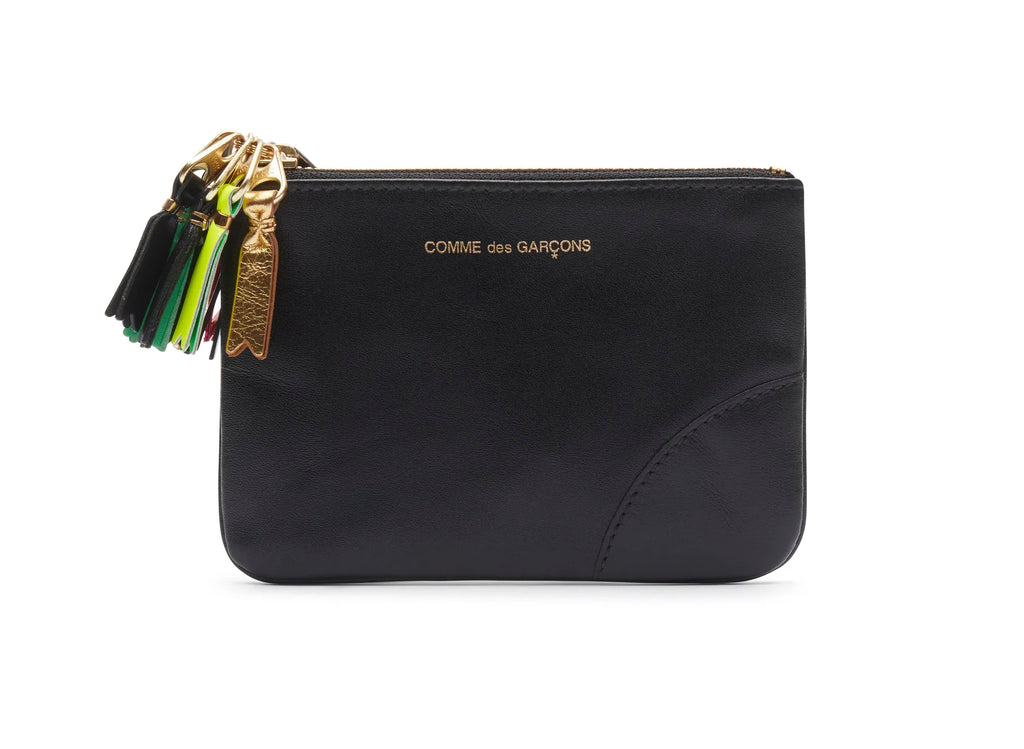 Comme des Garçon SA8100 Zipper Pull Wallet in Black
