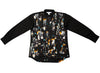 Comme des Garçons SHIRT x Futura Button-Up in Black