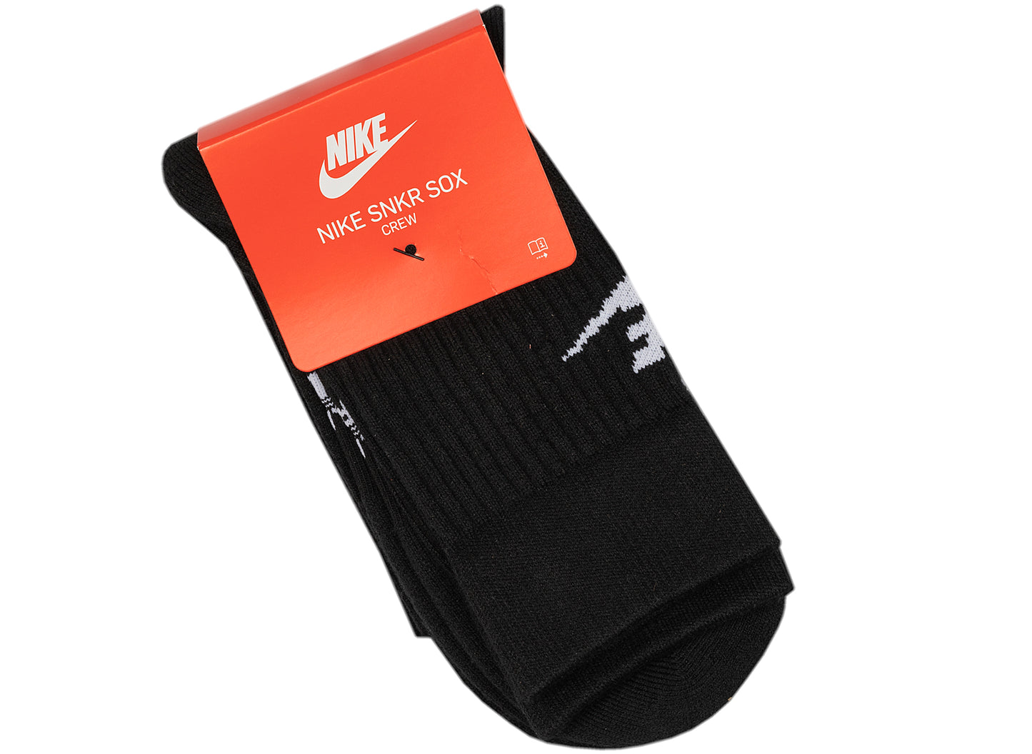 Nike SNKR Crew Socks in Black
