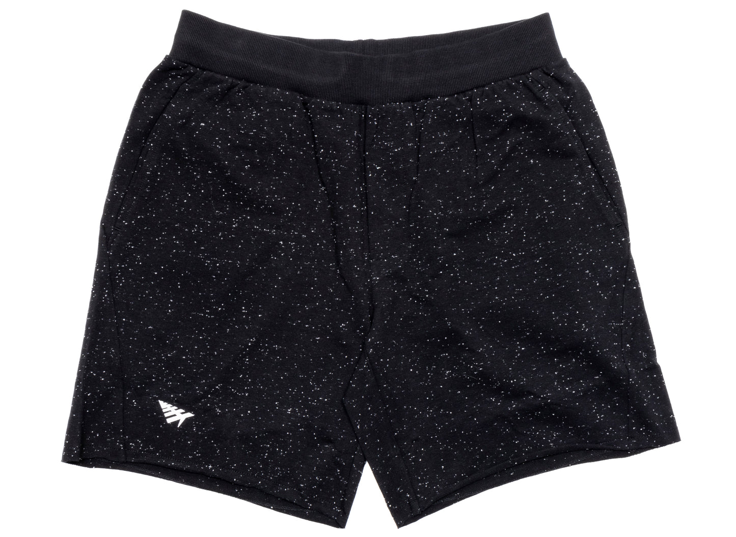Paper Planes Speckled Shorts in Black