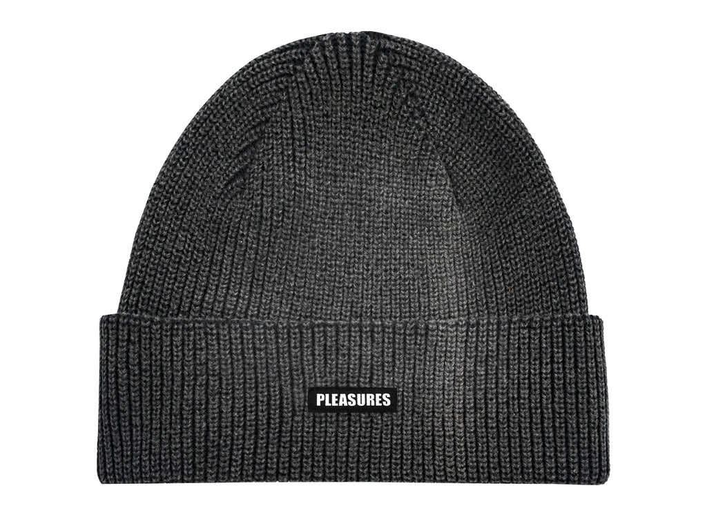 Pleasures Impact Logo Beanie in Black