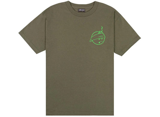 The Hundreds Simple Badam Tee in Military Green