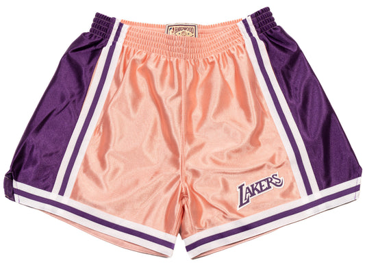 Women's Mitchell & Ness NBA 75th Gold Lakers Shorts