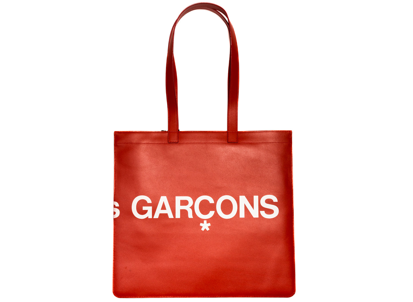Comme des Garçon Huge Logo Bag in Red