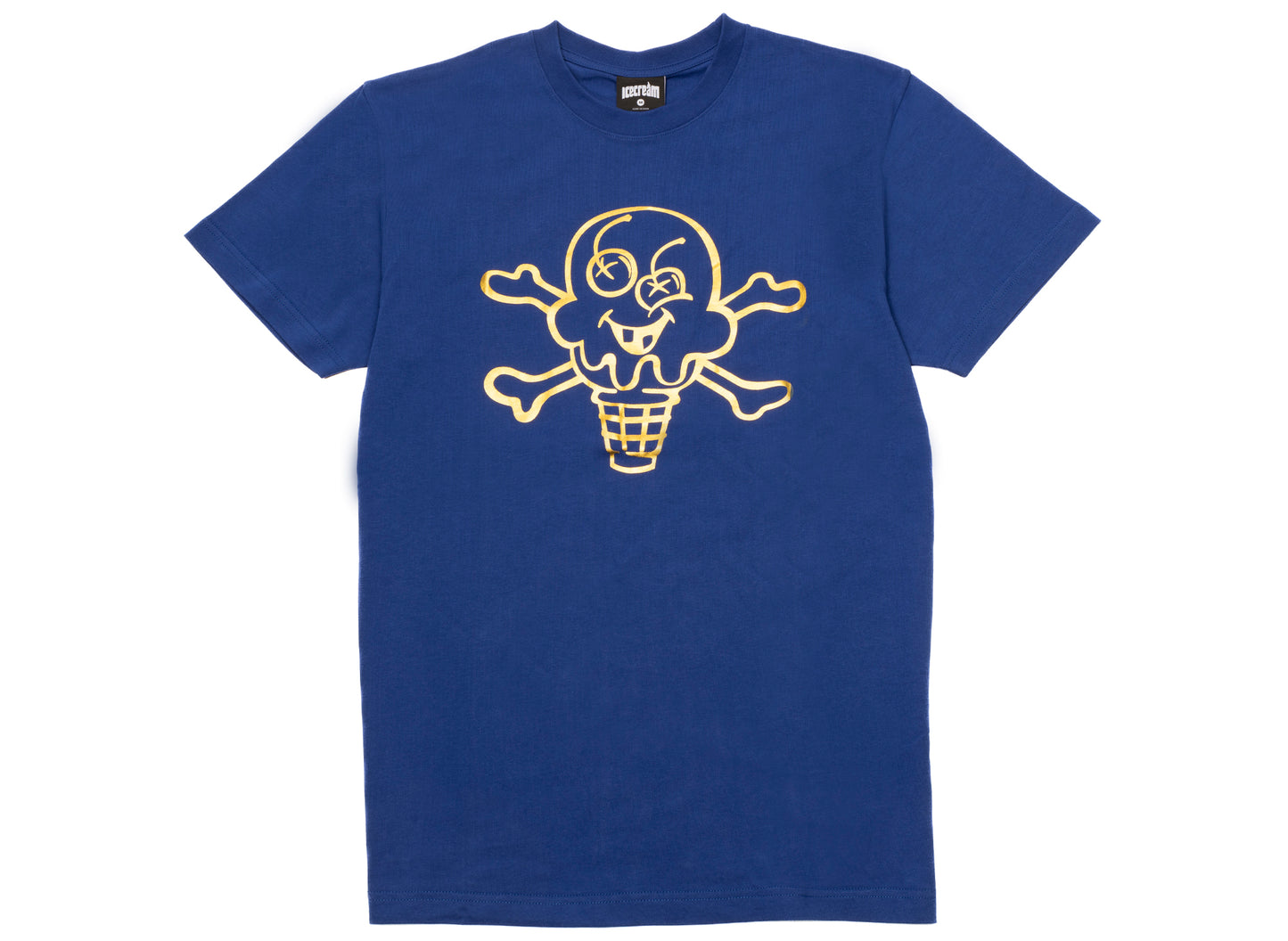 Ice Cream Metallic S/S Tee in Blue