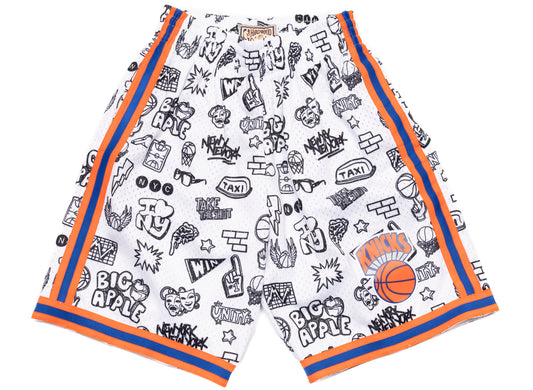 Mitchell & Ness NBA 1991 Knicks Doodle Swingman Shorts
