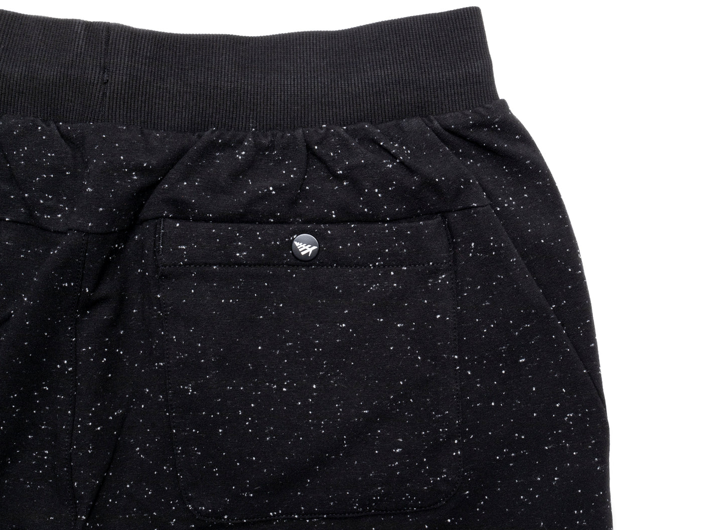 Paper Planes Speckled Shorts in Black