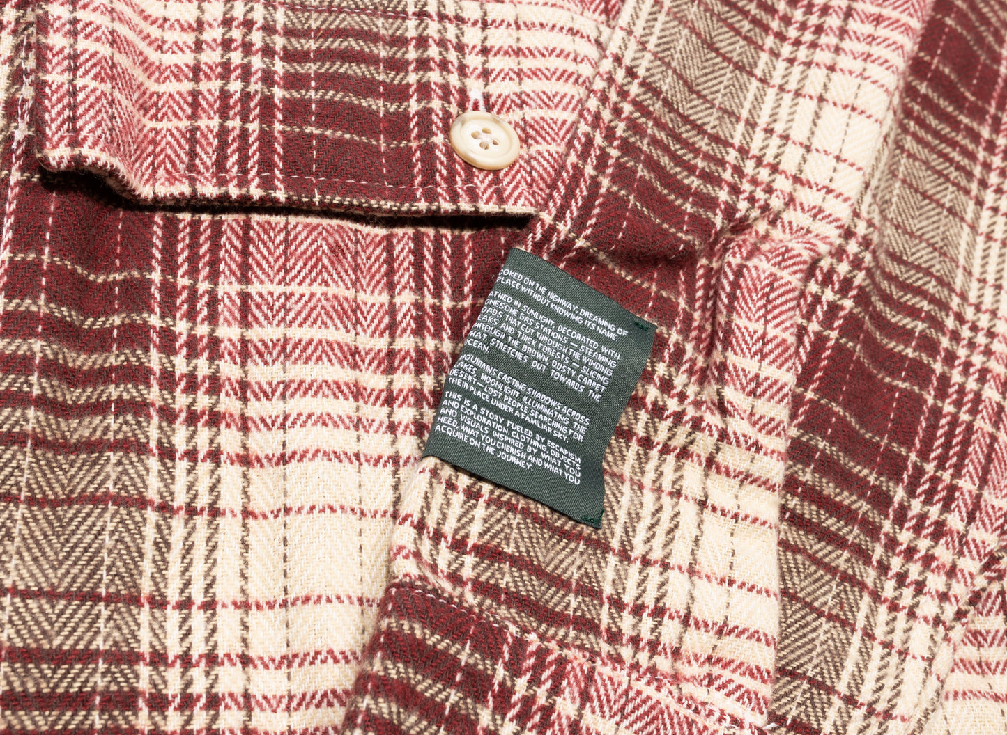 Reese Cooper Cargo Pocket Flannel Shirt in Red