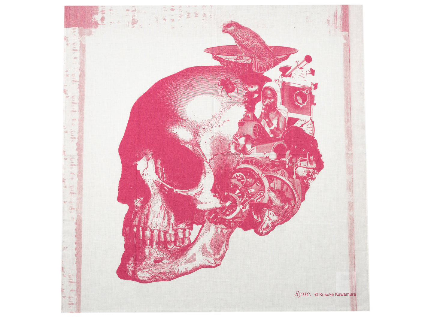 Medicom Toy Be@rbrick Kosuke Kawamura Skull Bandana 'Pink'