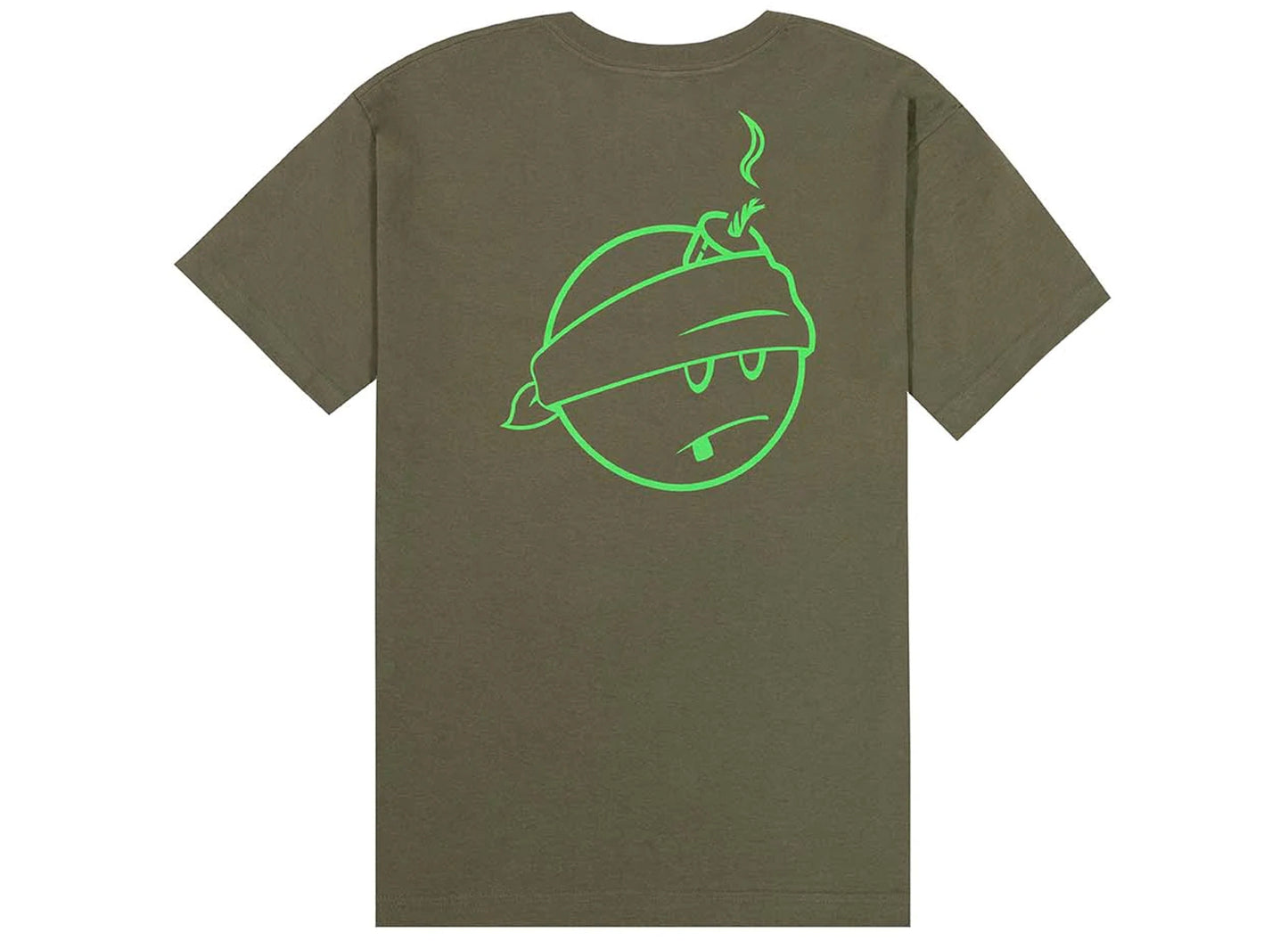 The Hundreds Simple Badam Tee in Military Green
