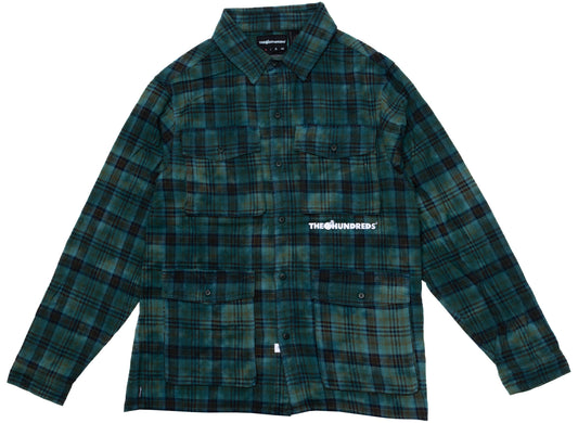 The Hundreds Bagger Button-Up in Forest Green