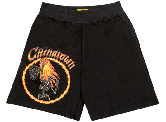 Chinatown Market Skelly World Tour Sweatshorts in Black