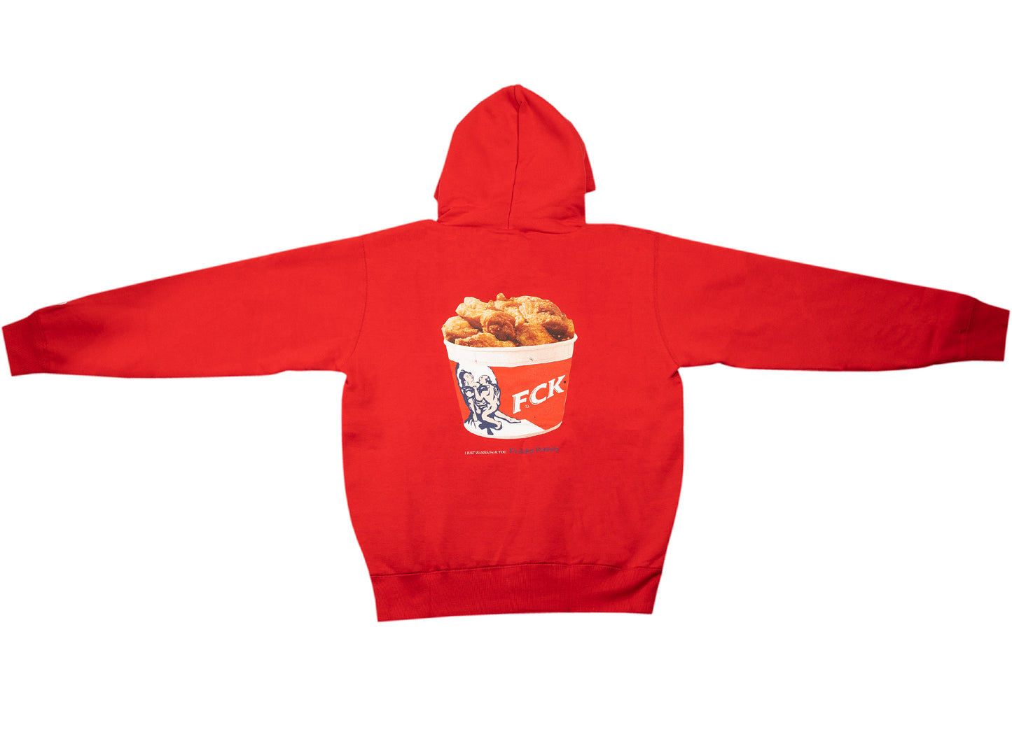 Fucking Rabbits FCK Hoodie in Red