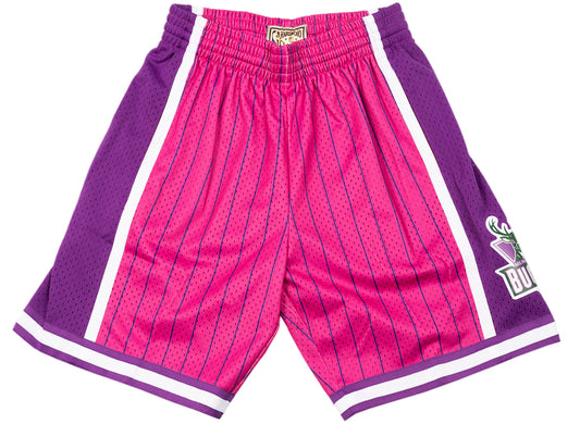 Mitchell & Ness Milwaukee Bucks Neon World Swingman Shorts