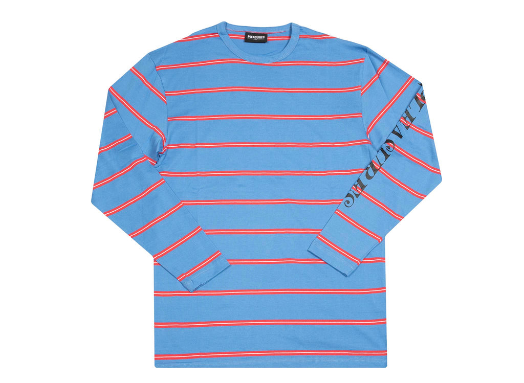 Pleasures Scream Striped LS Bright Blue