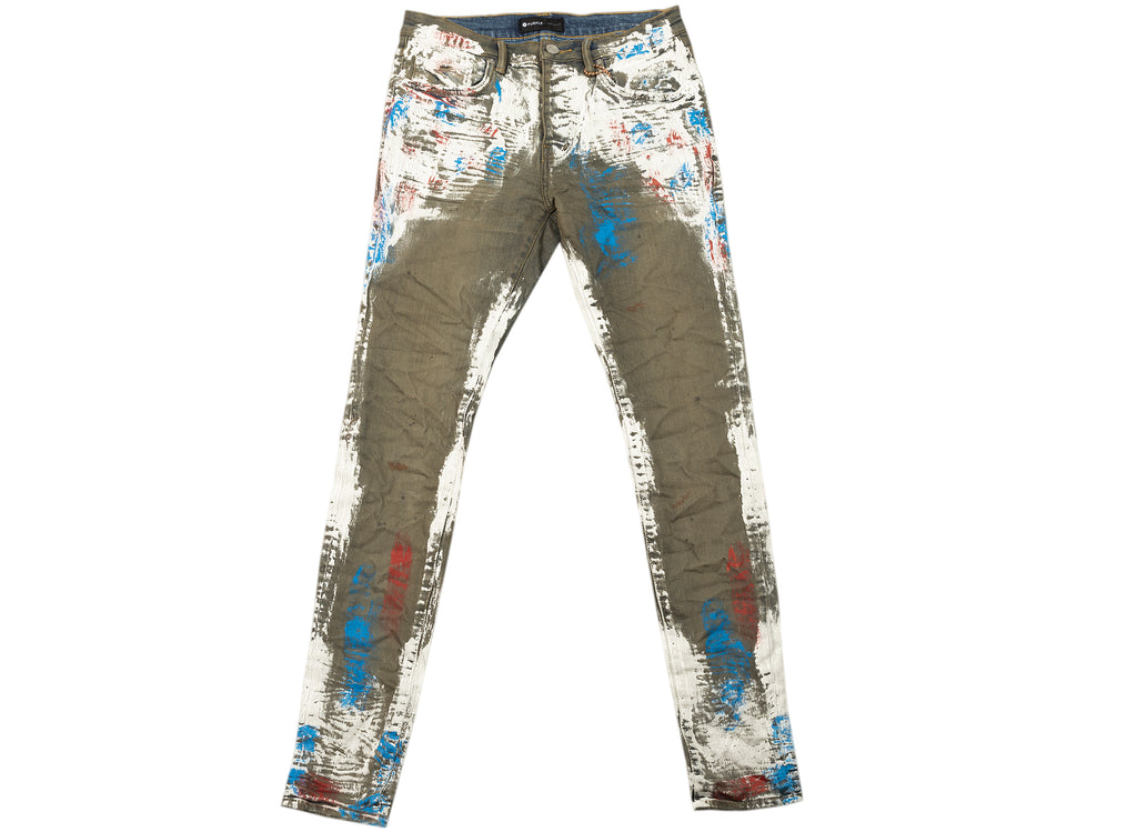 Purple Brand Indigo Cracked Jeans