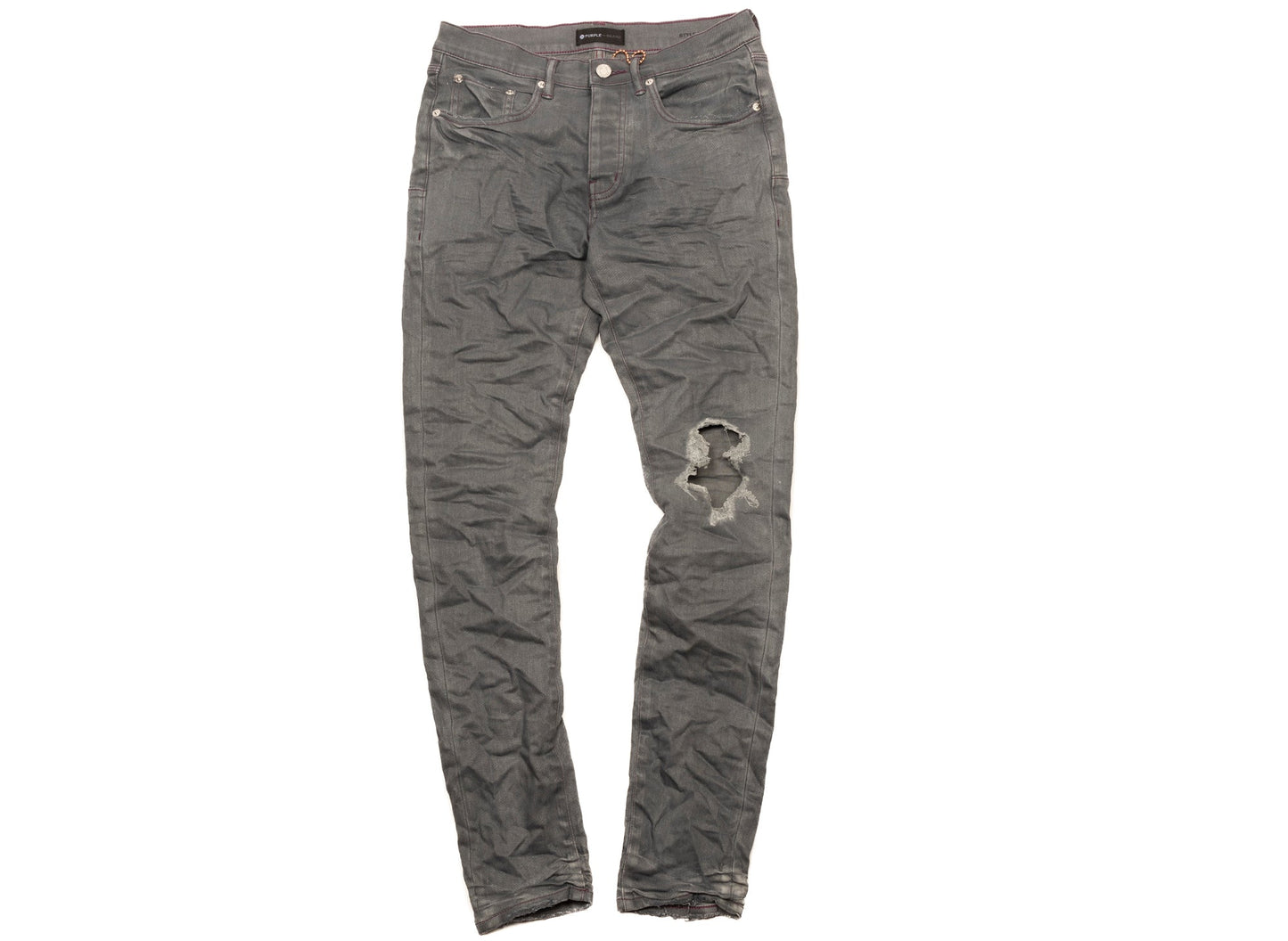 Purple Brand Contrast Stitch Jeans