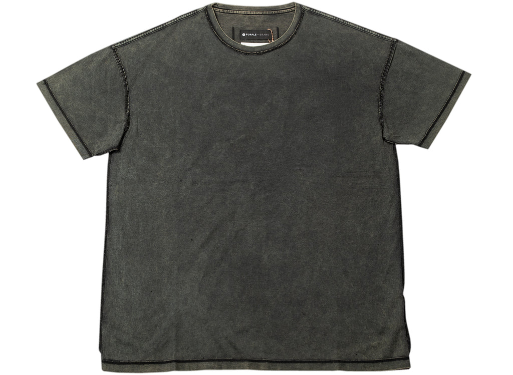Purple Brand Mercerized Inside-Out Tee in Black