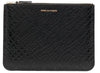 Comme des Garçon Embossed Roots Wallet in Black