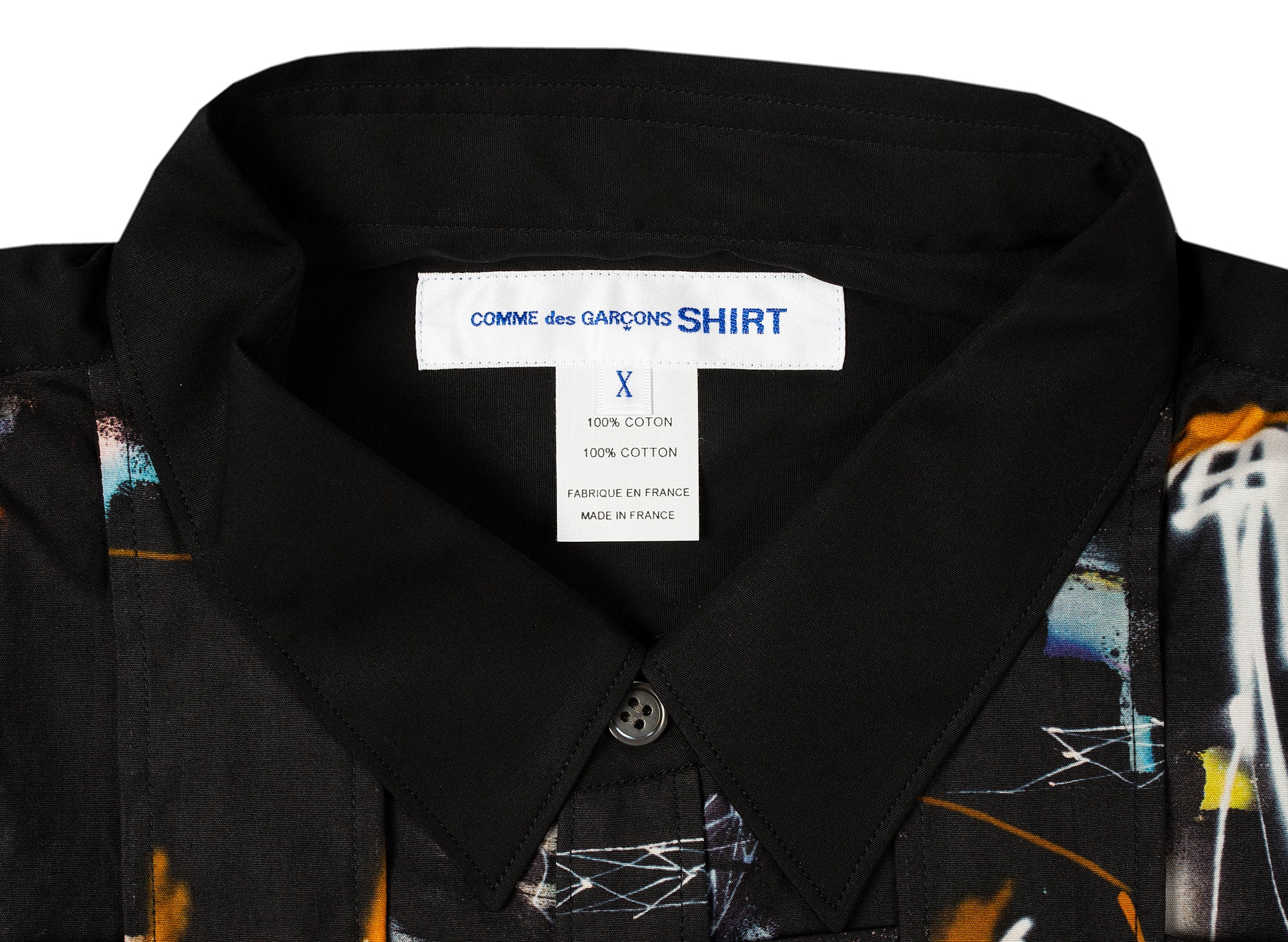 Comme des Garçons SHIRT x Futura Button-Up in Black